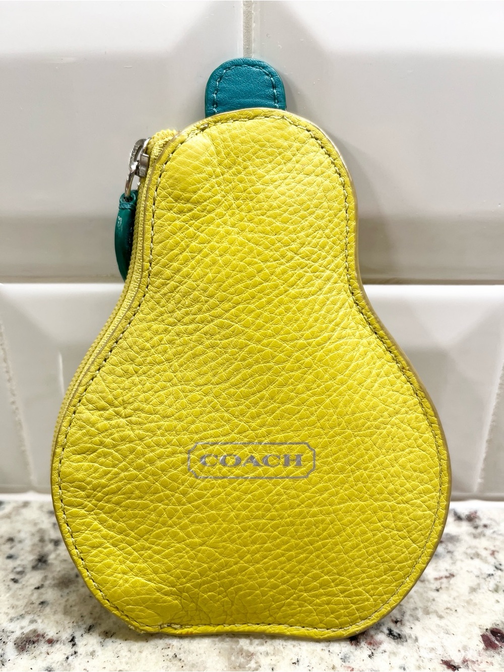 Coach Fruitcore Leather Pear Coin Purse EUC - Picture 5 of 12